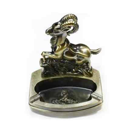 Попільничка із запальничкою "Козел" металева