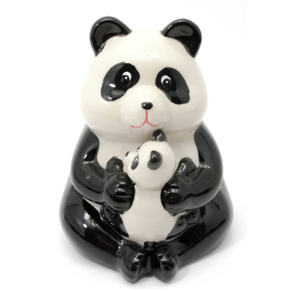 Скарбничка керамічна "Панда з дититою" 10,9х10,4х13,4 см