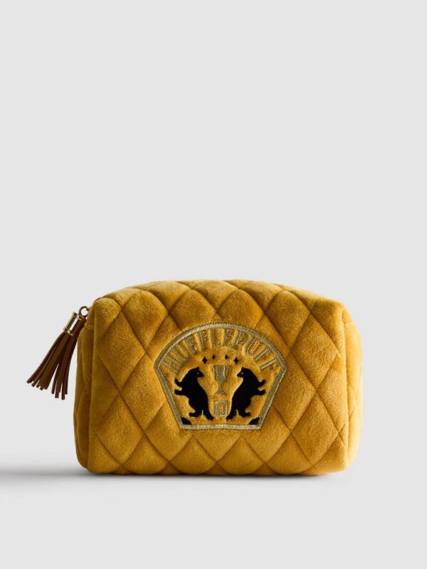 Косметичка об'ємна "Harry Potter/ Гаррі Поттер" Primark велюрова стьобана жовта