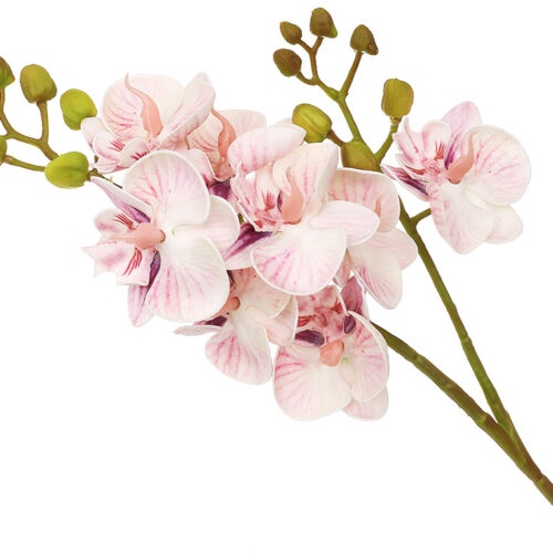 Штучна гілка "Орхідея" (латекс) 60 см рожева