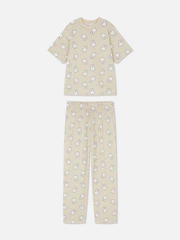 Піжама жіноча "Miffy" Primark (штани/футболка) котон беж