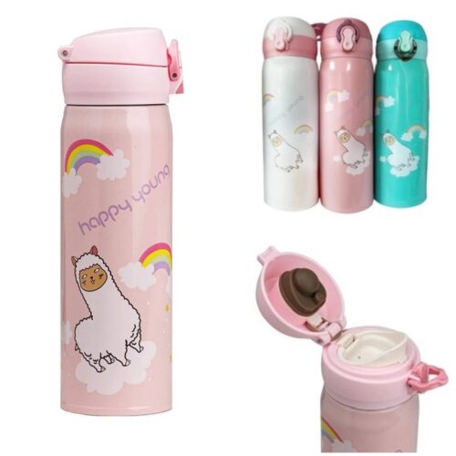 Термос дитячий "Лама" Benson 500 мл нерж. сталь мікс кольорів