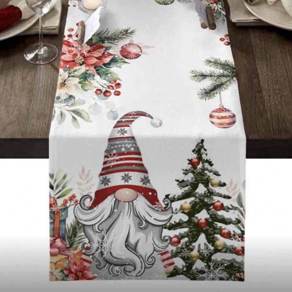 Скатертина-Раннер «Гном» Новорічна 33*200 см