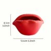 Попільничка "Губи" пластикова 13*8 см червона