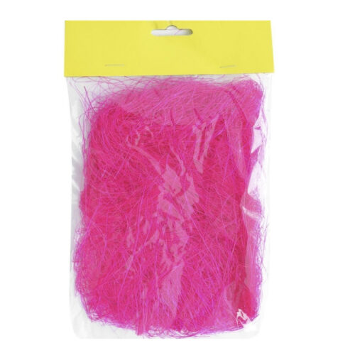 Наповнювач для подарунків стружка сизаль 20 г фуксія