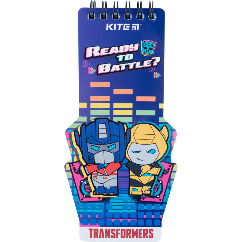 Блокнот А5+ Kite "Transformers" фігурний на спіралі 50 арк