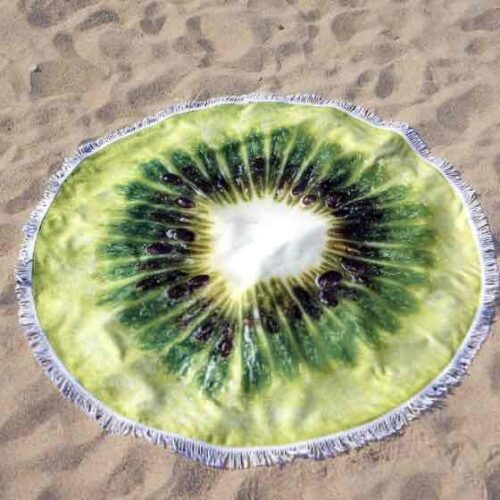 Рушник пляжний круглий "Ківі/Лайм (D 150 см)