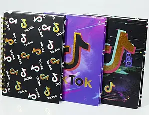 dfa4fd0d-6f36-48a4-959b-cdc68a410a38-2.png Блокнот А5 на спіралі "Tik-Tok" 50 аркушів/клітинка