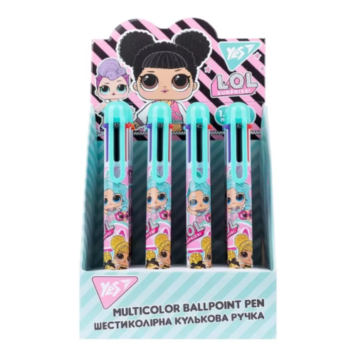 Ручка кулькова авт. YES "LOL" 6 кольорів
