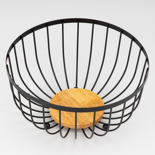 Фруктівниця "Модерн" 25*13 см чорна