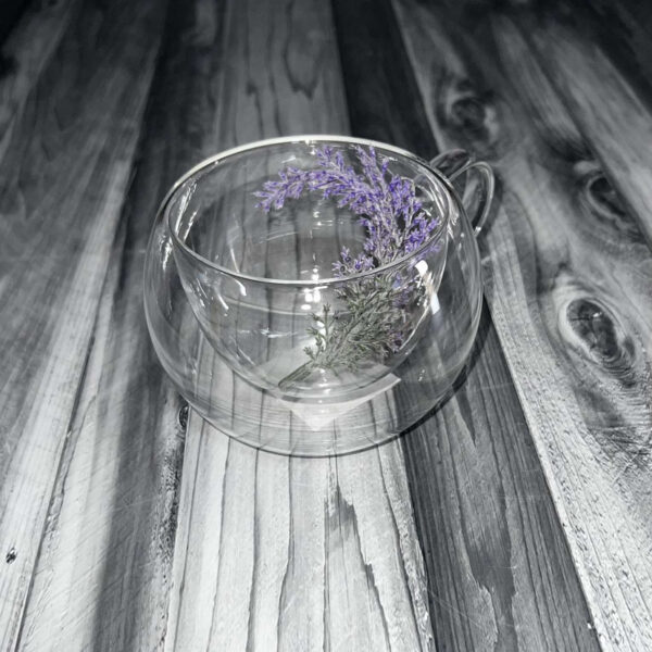 Чашка скляна двошарова «Ампіо» округла 300 мл