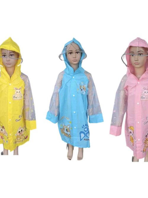 Дощовик дитячий для школяра з відсіком під рюкзак (на зріст 125 см-160 см)