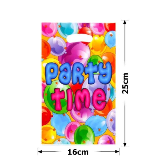 Пакет подарунковий ПВХ (16*25) 10 шт "Party time"