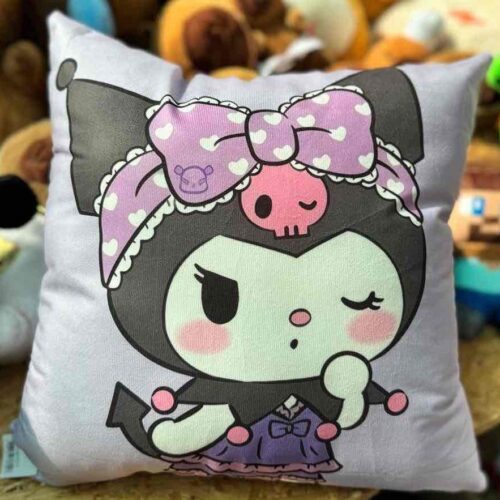 Подушка декоративна «Kuromi/ Куромі» 40*40 см фіолетова