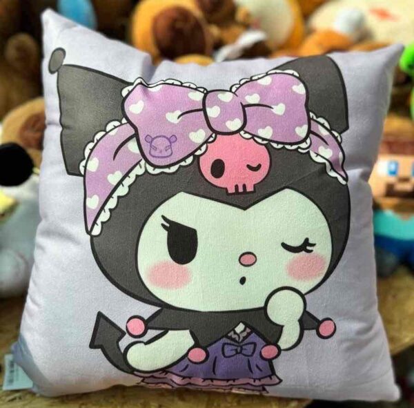 Подушка декоративна «Kuromi/ Куромі» 40*40 см фіолетова