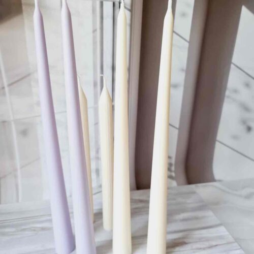 e27ec2bc-bbca-4086-947f-a04c539aa263.jpg Свічка столова Solodka "Конус" 36 см