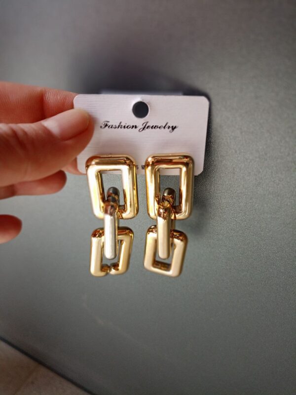 Сережки "Ланцюг" масивні золотий (8031)