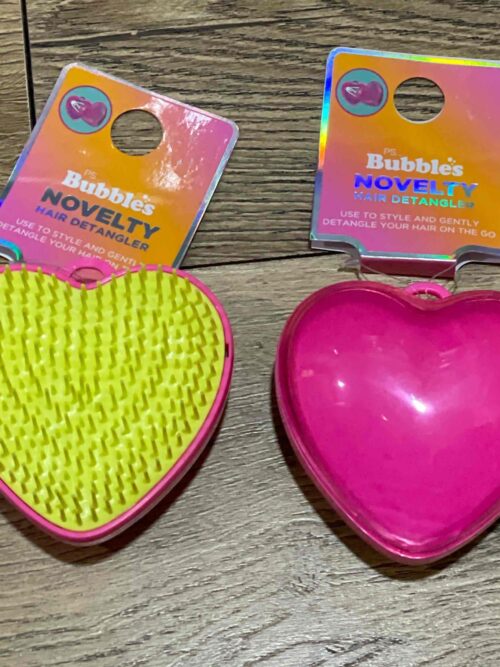 Щітка для волосся компактна "Серце" Bubbles Novelty Primark масажна розплутуюча