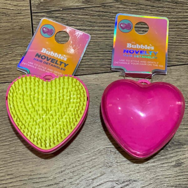 Щітка для волосся компактна "Серце" Bubbles Novelty Primark масажна розплутуюча