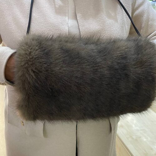 Муфта з еко-хутра Primark Rita Ora на флісі коричнева