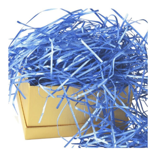 Наповнювач для подарунків стружка поліпропіленова 30 г синій
