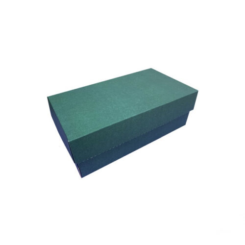 Коробка подарункова 32*18*12 см мікрогофра смарагдова