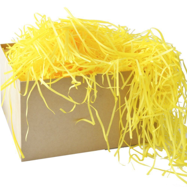 Наповнювач для подарунків стружка паперова 30 г жовтий