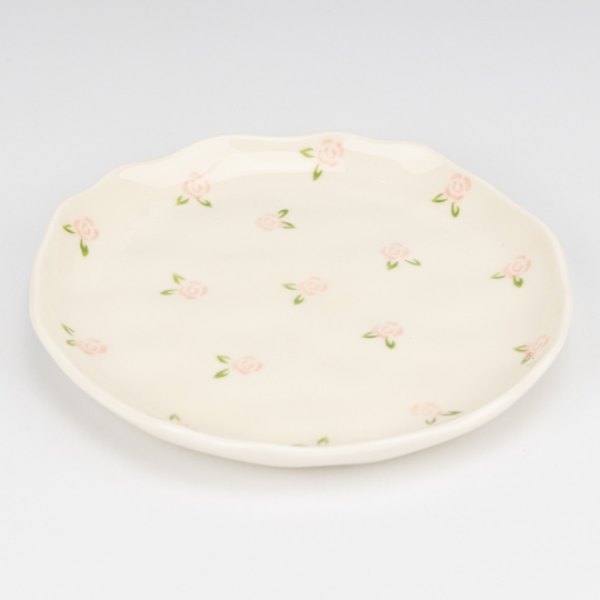 Чашка керамічна з блюдцем "Ніжний цвіт" 300 мл