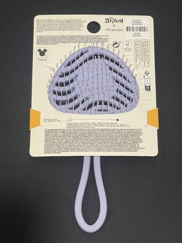 Щітка для волосся "Stitch" Primark продувна фіолетова