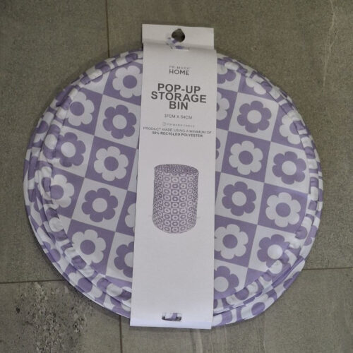 e7c8f6bc-40a4-4877-b90c-10169e904626.jpg Органайзер для білизни Pop up storage bin Primark тканинний (37*54 см) чорний в клітинку