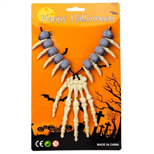Намисто/ Чокер на Хелловін "Черепки" 46 см