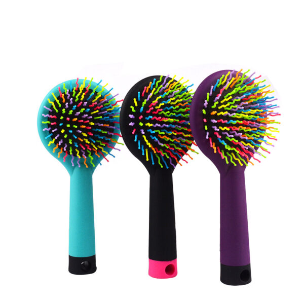 Щітка для волосся дитяча з дзеркальцем мікс кольорів