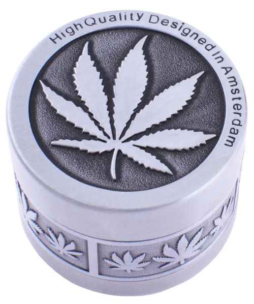 Гріндер/ Подрібнювач тютюну/ канабісу "Амстердам" 40х32 мм металевий