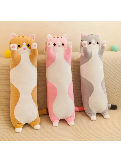 М'яка Іграшка-Батон "Кіт" 70 см подушка-обнімашка