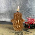 Свічка воскова "Світло Хамси / Рука Фатіми" 5C 11 см мікс