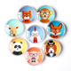 Магніти скляні з мультяшним малюнком 30мм, 1 шт