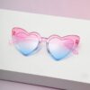 Окуляри жіночі сонцезахисні "Сердечка Градієнт" (10135)