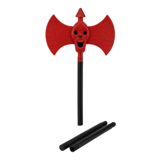 Декор на Хелловін "Сокира двостороння" 90 см червона