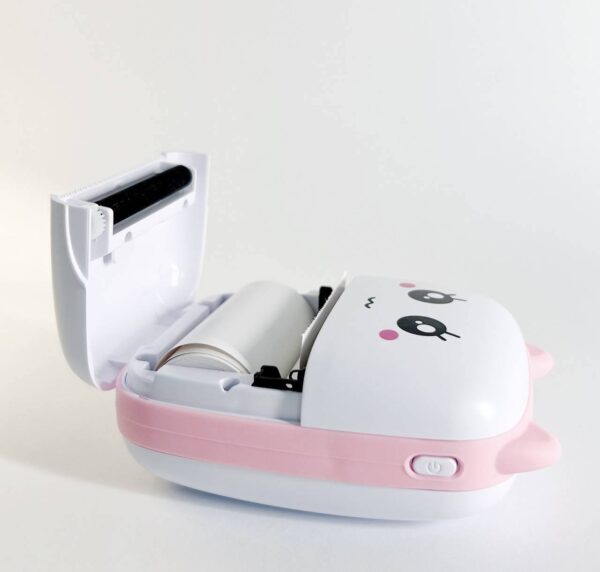 edc2322e-75b3-4925-b1e4-38c536a1fa46.jpg Міні-принтер дитячий портативний Bambi CAT mini printer рожевий
