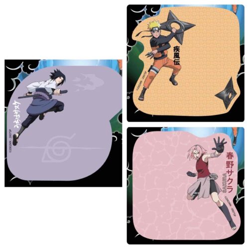 Папір для нотаток Kite "Naruto" з клейким шаром 70*70 мм 50 арк