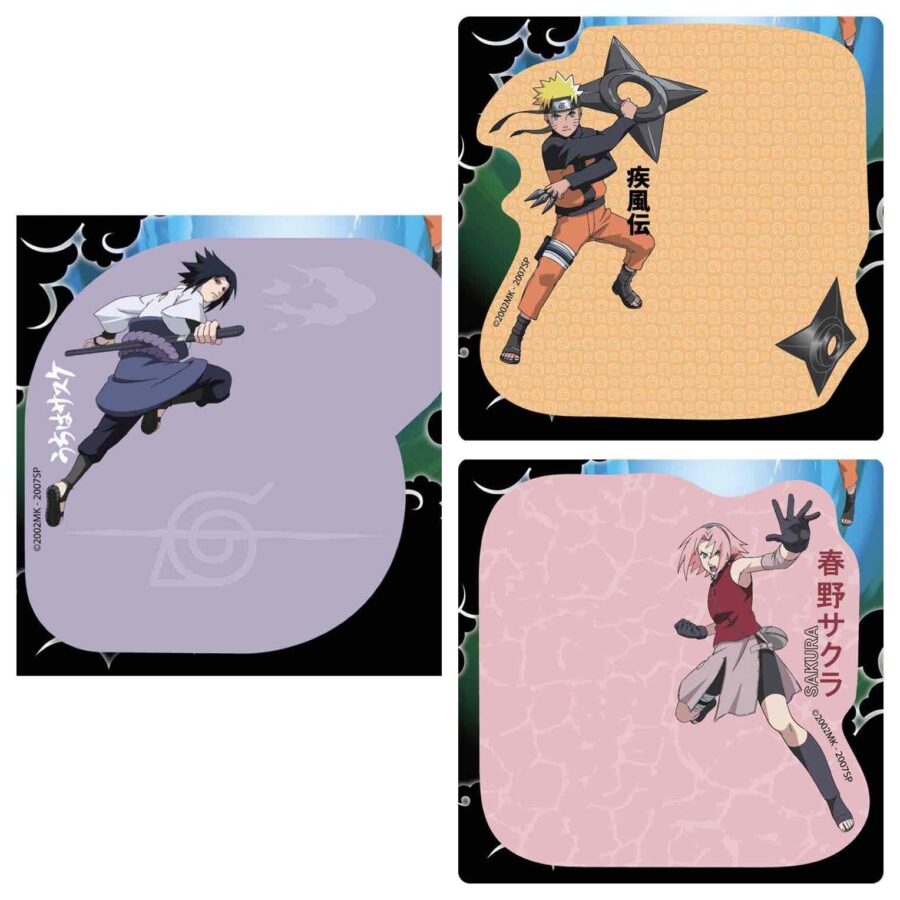 Папір для нотаток Kite "Naruto" з клейким шаром 70*70 мм 50 арк