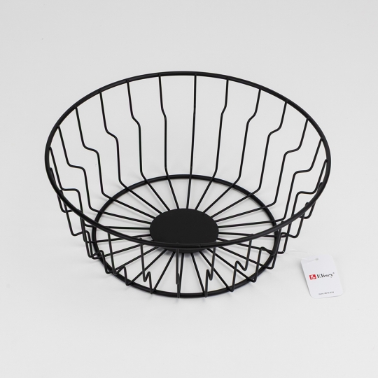 Фруктівниця металева "Верона" 24*9 см чорна