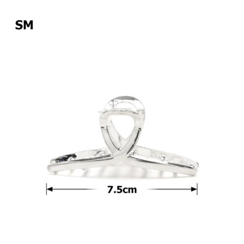 eef490c0-cf51-4d66-8115-7529ea04426e.jpg Заколка/краб для волосся "Петля" металева 7,5 см срібна