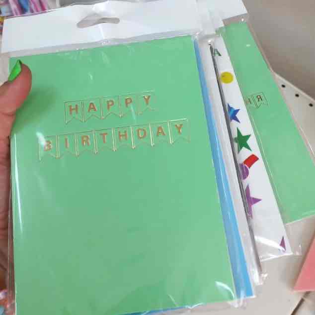 Гірлянда-прапорці "HAPPY BIRTHDAY"  мікс
