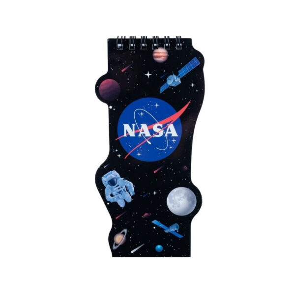 Блокнот А5+ Kite "NASA" на спіралі 50 аркушів/чисті