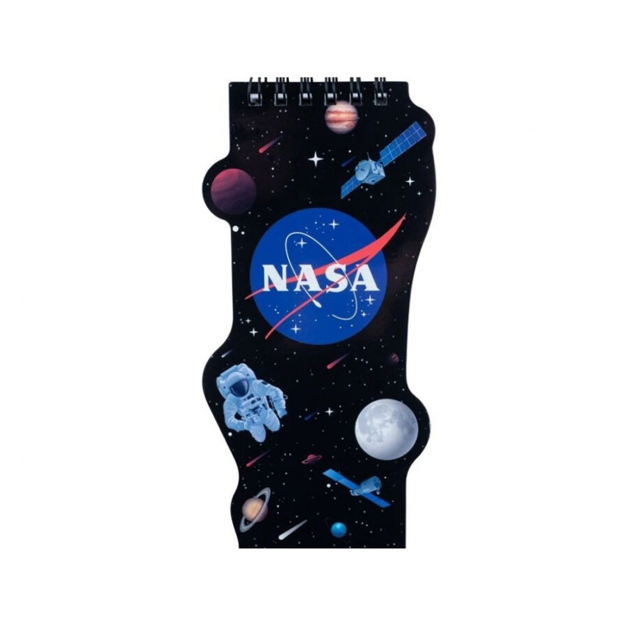 Блокнот А5+ Kite "NASA" на спіралі 50 аркушів/чисті