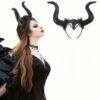 Обруч карнавальний на Хелловін "Роги Малефісенти" чорні