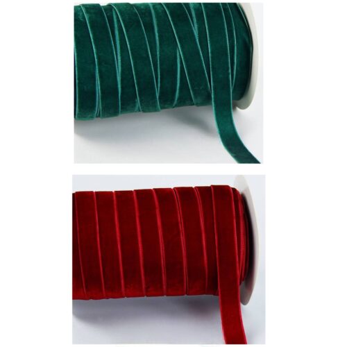 Стрічка оксамитова для подарунків 1,5 см (45 м/ рулон)