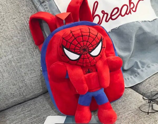 Рюкзак дитячий "Spiderman" плюшевий з іграшкою 20*25*7