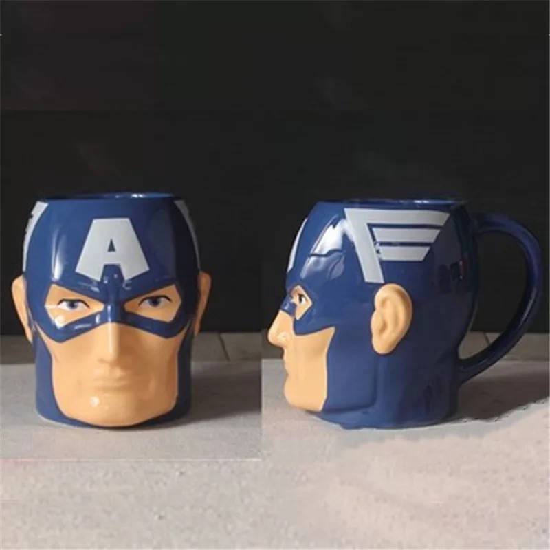 Чашка керамічна 3D фігурна "Super Heroes Captain America/Герої" 400 мл